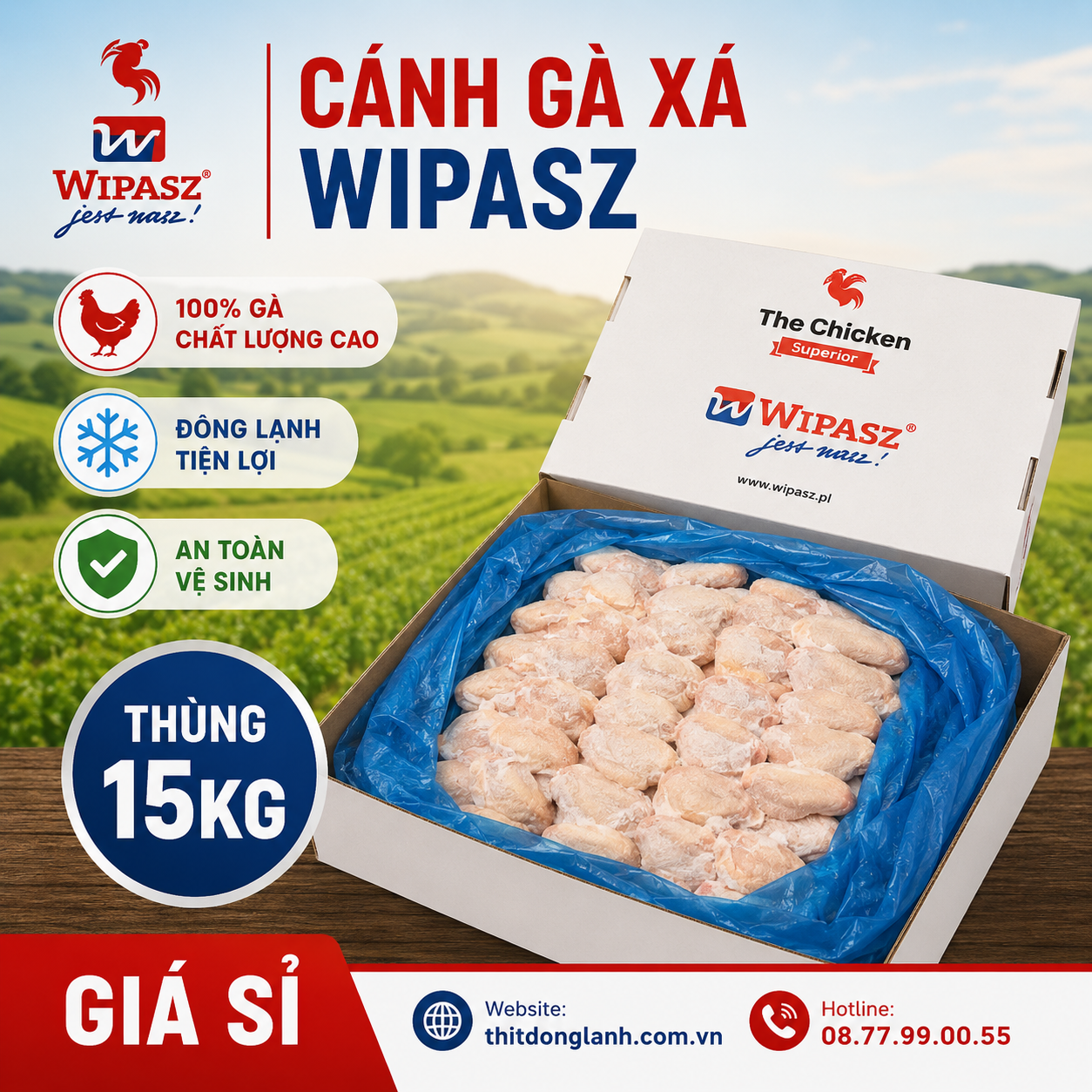 Cánh Gà Xếp Lớp Argentina Cedal Giá Sỉ