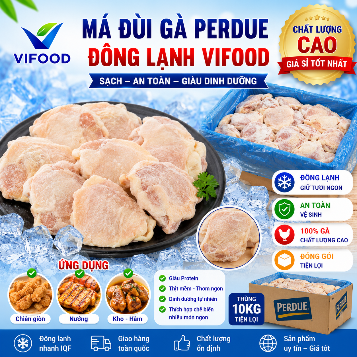Má Đùi Gà Perdue Giá Sỉ