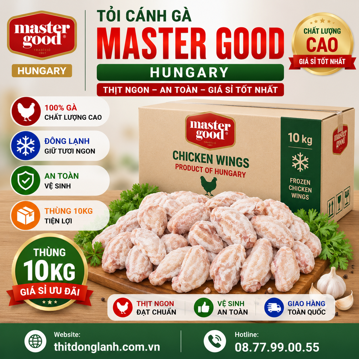 Tỏi Cánh Gà Master Good Hungary Giá Sỉ
