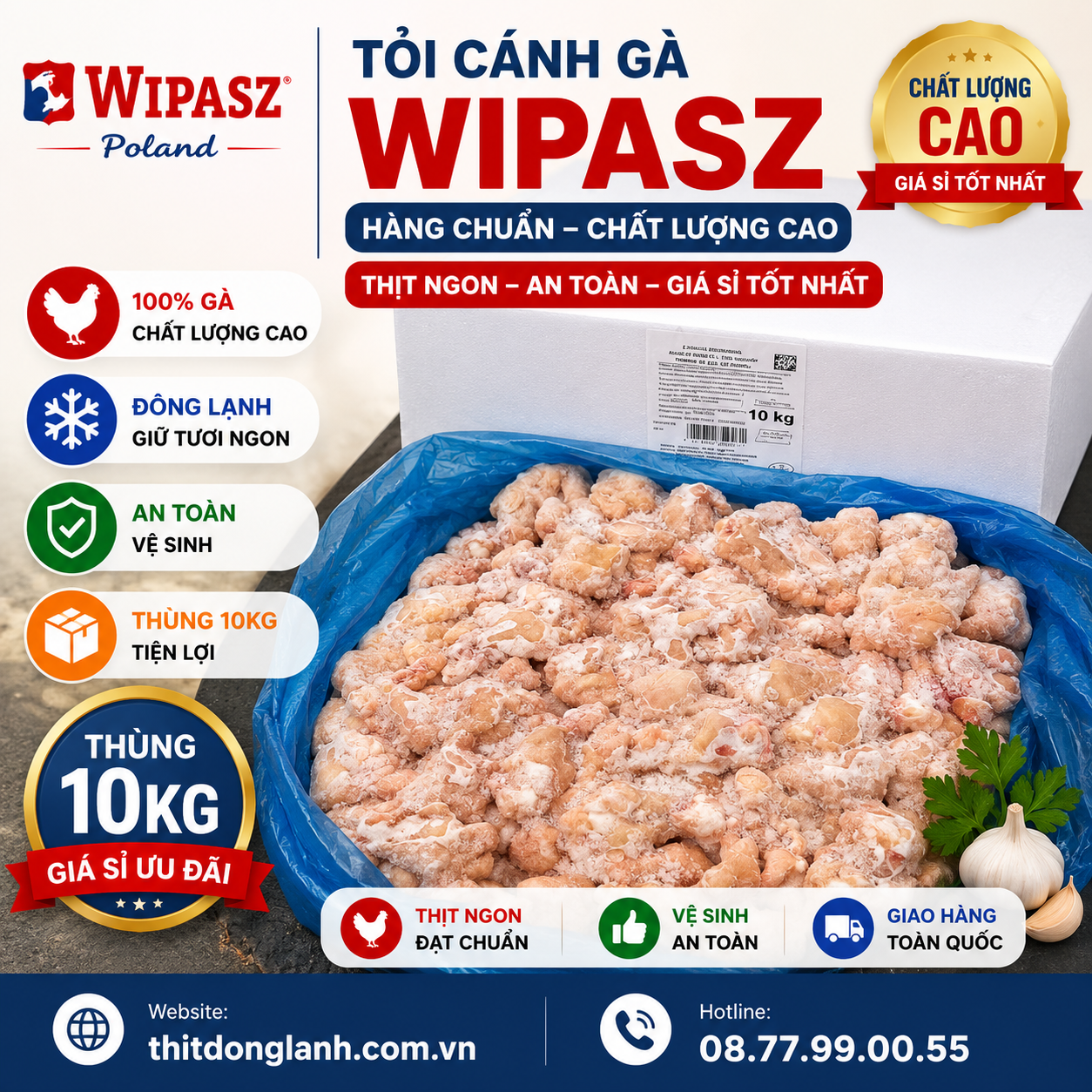 Tỏi Cánh Gà Wipasz Giá Sỉ
